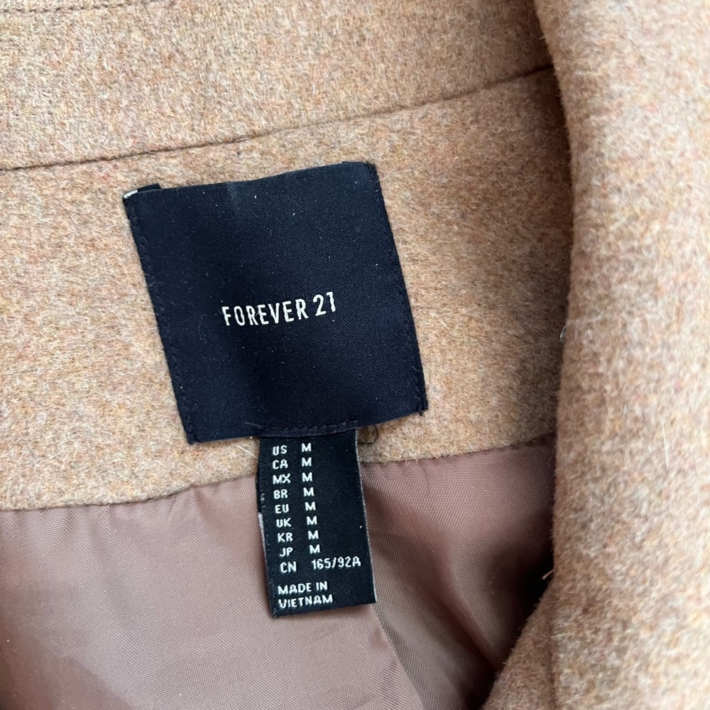 Women's Tan Toggle Coat - Picture 2 of 6